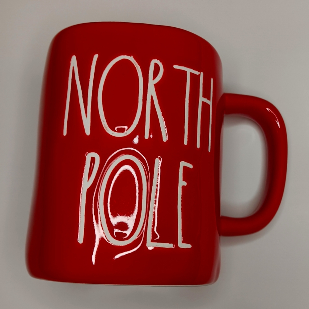 Christmas Rae Dunn "North Pole" Red Mug